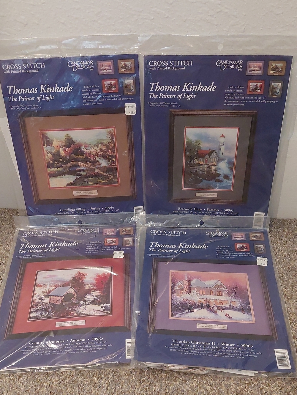 Thomas Kinkade Seasons Cross-Stitch Kits